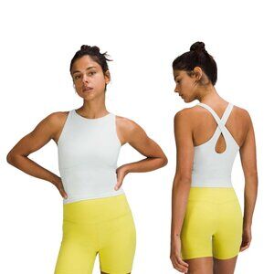 Preloved Lululemon Key to Balance Tank Top Ocean Air Grey Nulu Fabric | Size 14